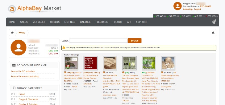 dark web market list