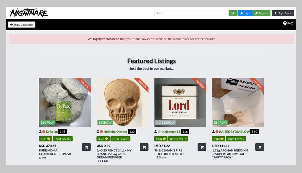 dark web market links
